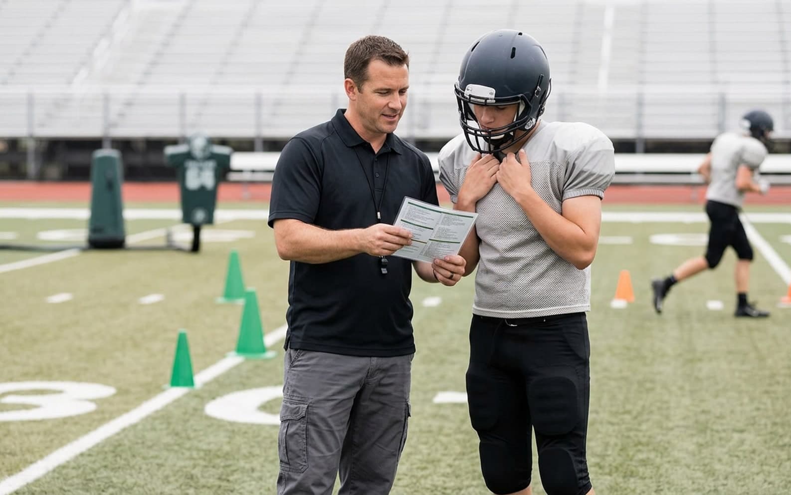 american football reminder on a phone