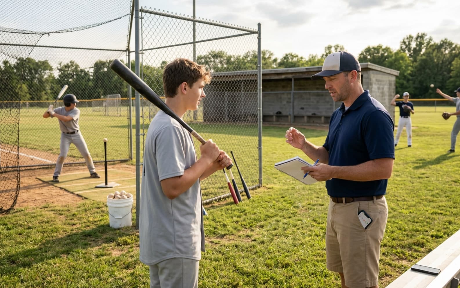 Baseball-Coach-Kalender mit verfügbaren Zeiten