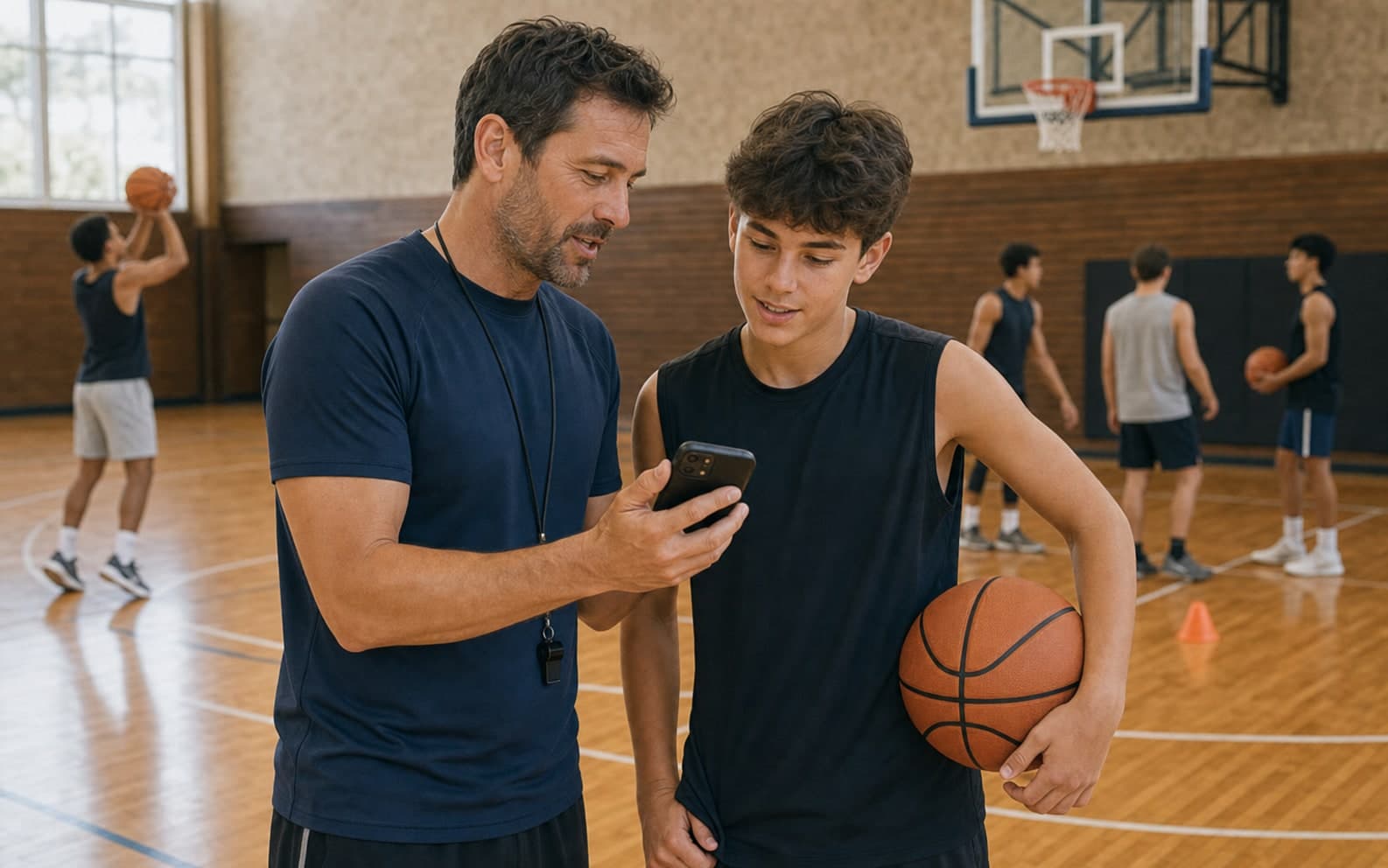 Basketball-Coachpage mit Buchungsangeboten