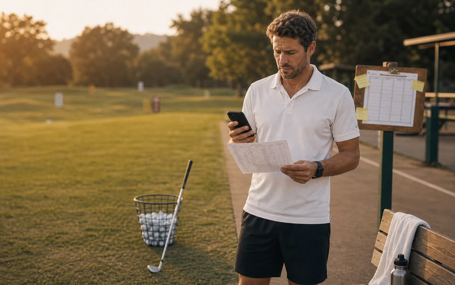 Golf course calendar conflict with lesson time