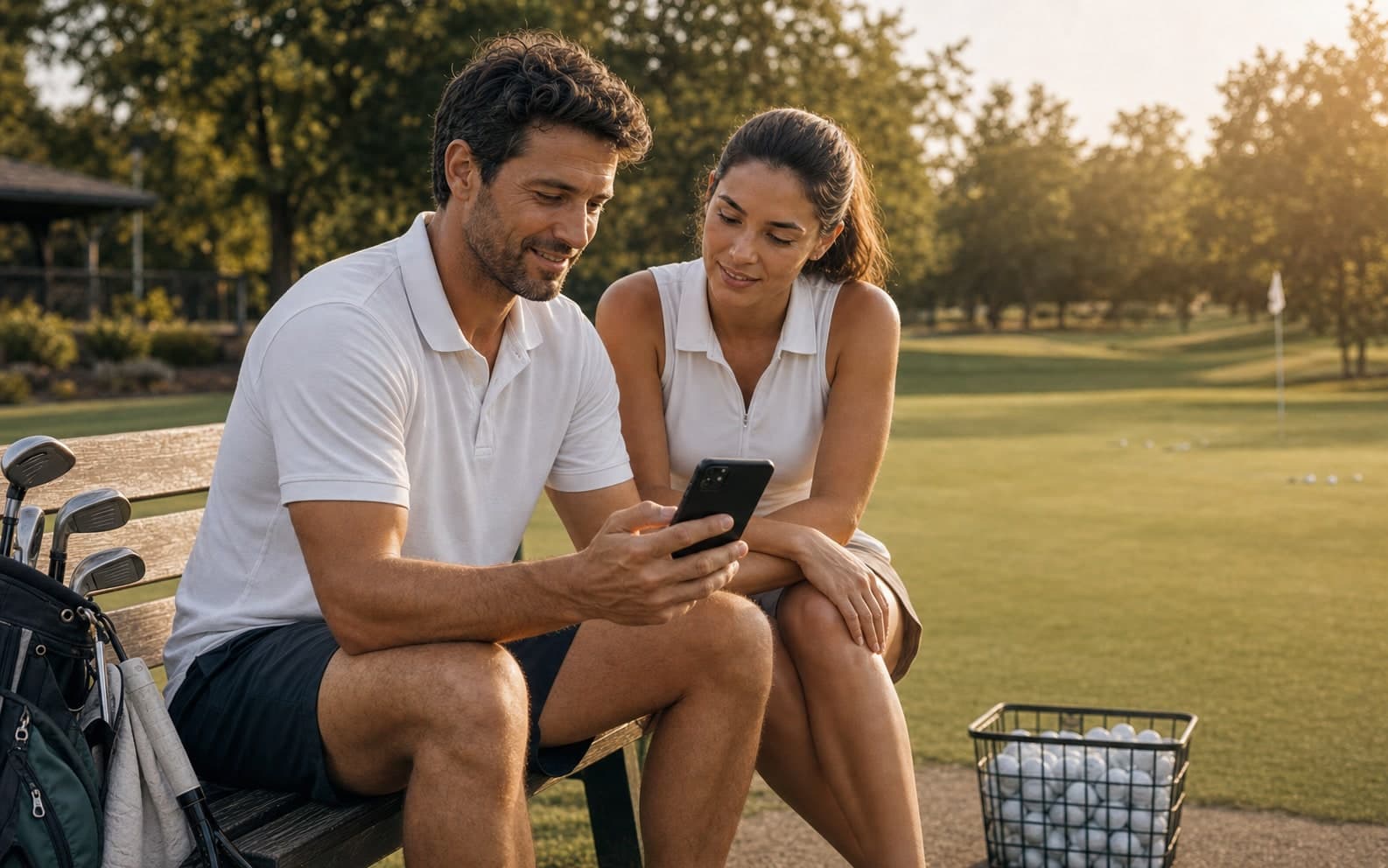 Golf lesson pack balance on a phone