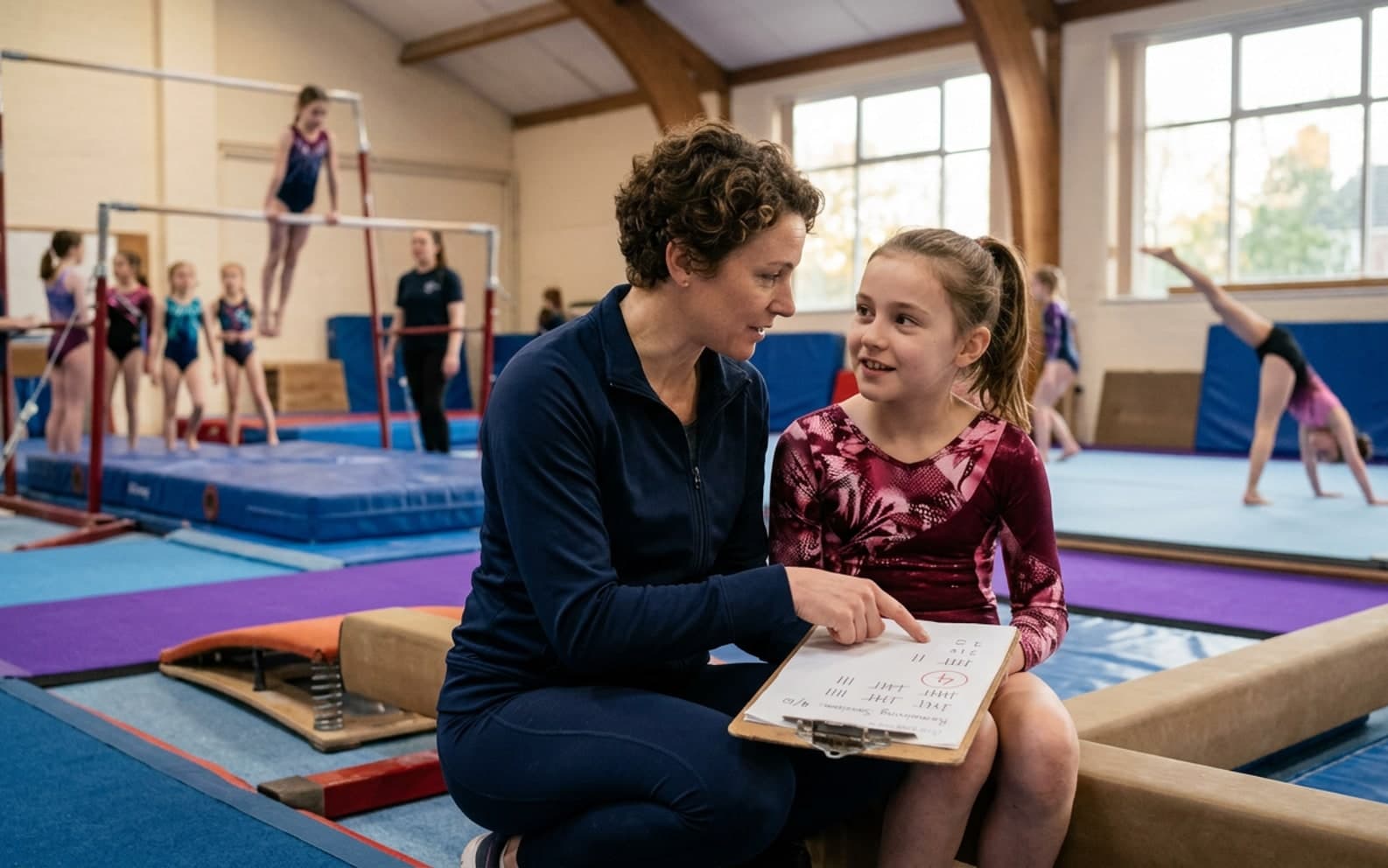 gymnastics package balance on a phone