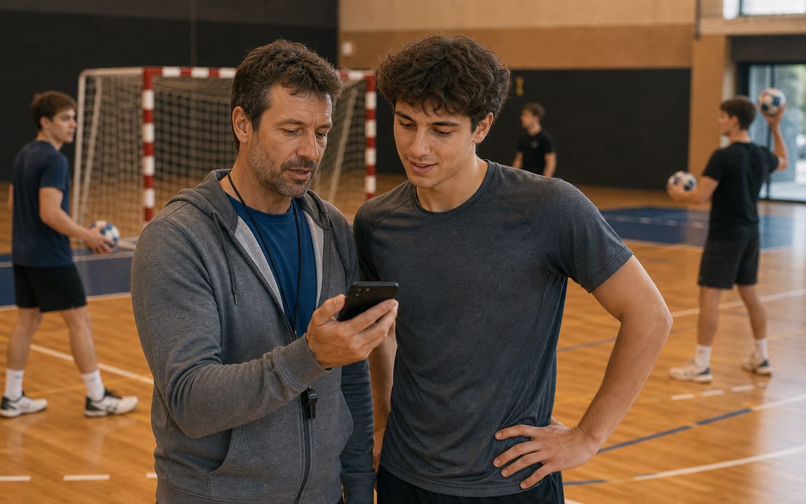 Handball-Coachpage mit Buchungsangeboten