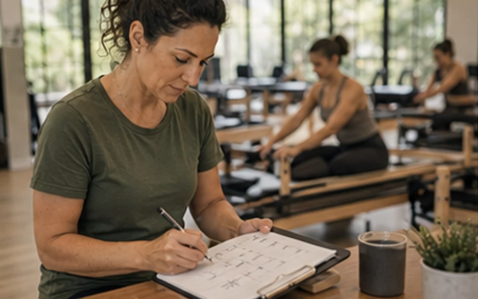 Pilates-Coach Kalenderkonflikt mit Reformer-Slot
