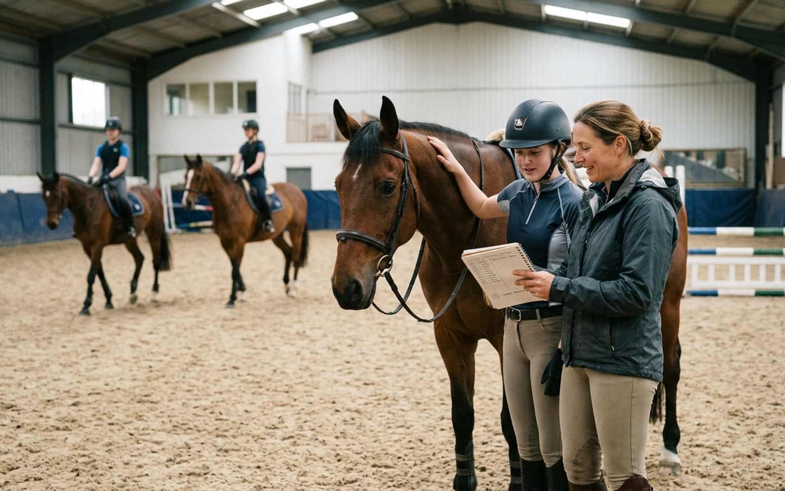 Reiten-Paketstand auf einem Smartphone