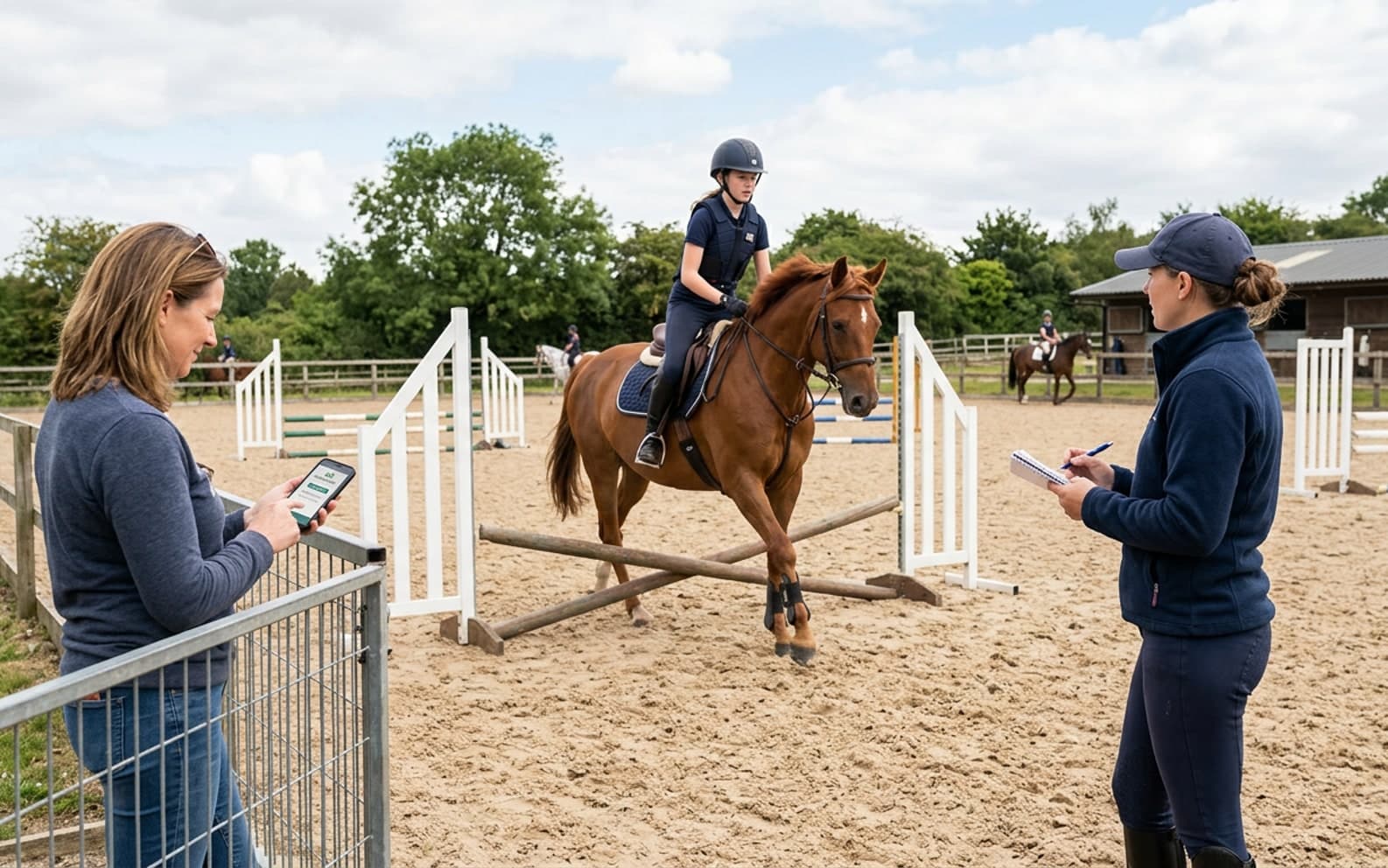 Reiten-Coach in der Reithalle