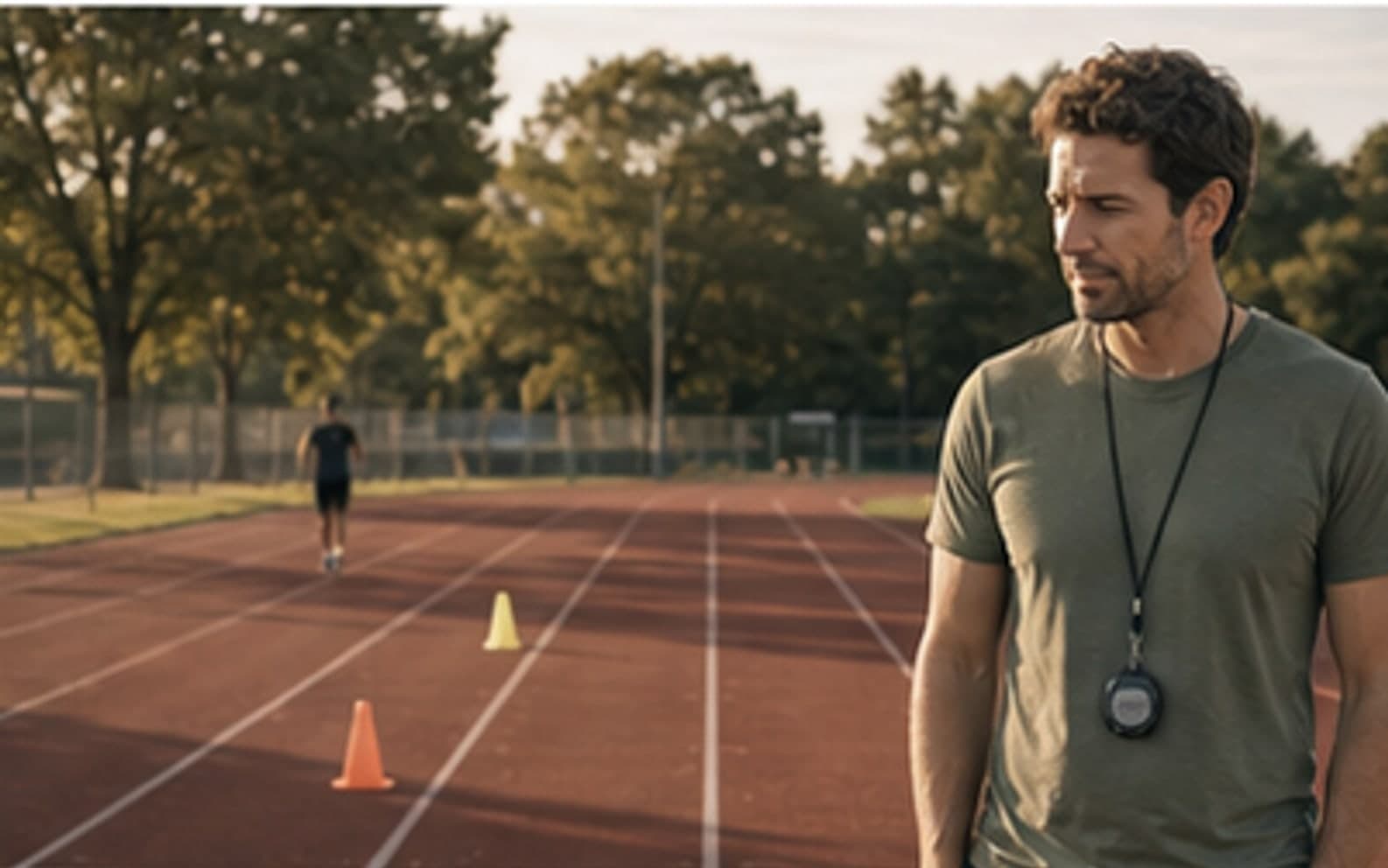 Empty track for a missed running session