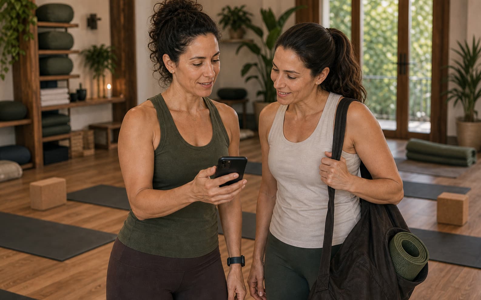 Vorschau einer Yoga-Coach-Page mit Profilfoto und Galerie